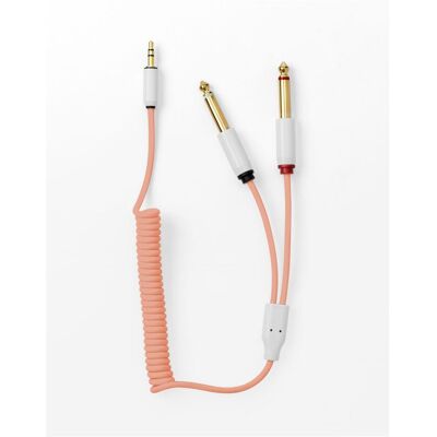 MyVolts ACV10PE - Candycords - audiocable 35263 curly peach, Audiokabel MyVolts ACV10PE - Candycords - audiocable 35263 curly peach, Audiokabel