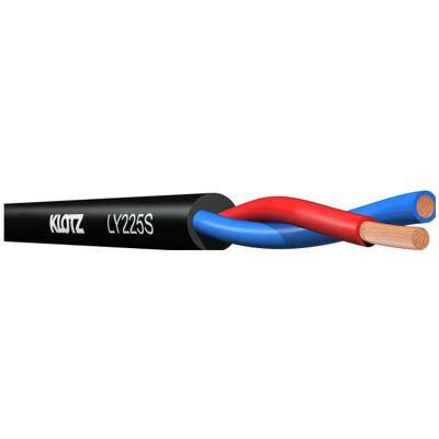Klotz LY225S 15 m (15 m, 2.50 mm²), Lautsprecherkabel, Schwarz Klotz LY225S 15 m (15 m, 2.50 mm²), Lautsprecherkabel, Schwarz