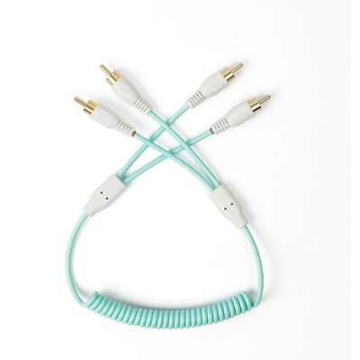 MyVolts ACV15SB - Candycords - audiocable RCA green (Cinch Kabel), Audiokabel MyVolts ACV15SB - Candycords - audiocable RCA green (Cinch Kabel), Audiokabel