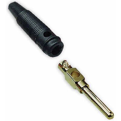 BKL Electronic BKL Bananenstecker, vergoldet, schwarz, Audio Stecker, Gold, Schwarz BKL Electronic BKL Bananenstecker, vergoldet, schwarz, Audio Stecker, Gold, Schwarz