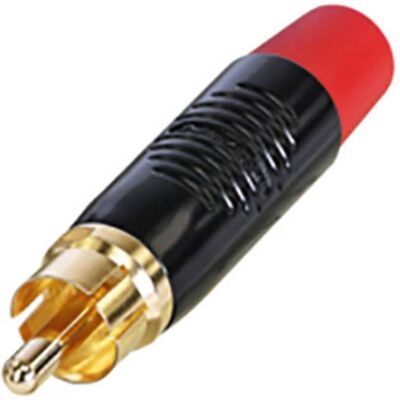 Rean RF2C-B-2 Cinch-Steckverbinder Stecker 1 St., Audio Stecker, Rot, Schwarz Rean RF2C-B-2 Cinch-Steckverbinder Stecker 1 St., Audio Stecker, Rot, Schwarz