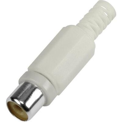 BKL Electronic 1108014 Cinch-Steckverbinder Buchse, gerade Polzahl (num): 2 Wei, Audio Stecker, Weiss BKL Electronic 1108014 Cinch-Steckverbinder Buchse, gerade Polzahl (num): 2 Wei, Audio Stecker, Weiss