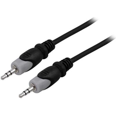 Deltaco MM-153 - 3.5mm - 10 m - Schwarz - Grau (10 m, AUX Kabel), Audiokabel Deltaco MM-153 - 3.5mm - 10 m - Schwarz - Grau (10 m, AUX Kabel), Audiokabel