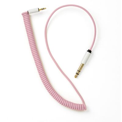 MyVolts ACV18PI - Candycords - audiocable 3563 curly 90 pink (AUX Kabel), Audiokabel MyVolts ACV18PI - Candycords - audiocable 3563 curly 90 pink (AUX Kabel), Audiokabel
