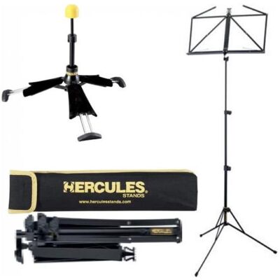 Hercules KLARINETTENSTÄNDER HCDS-440B + NOTENPULT HCBS-030BB, Notenständer, Schwarz Hercules KLARINETTENSTÄNDER HCDS-440B + NOTENPULT HCBS-030BB, Notenständer, Schwarz