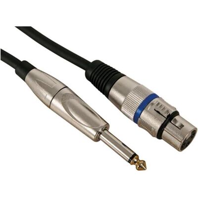 HQ Power PAC112 - XLR auf 6,3mm Klinke Kabel - 10m - Professionell HQ Power PAC112 - XLR auf 6,3mm Klinke Kabel - 10m - Professionell