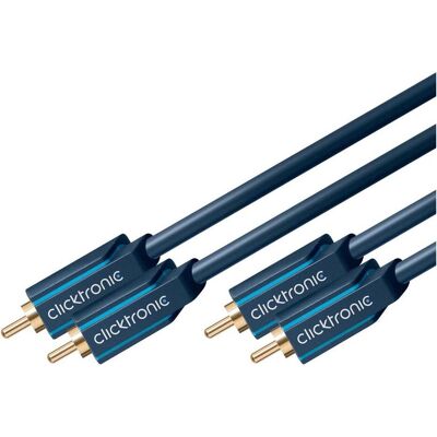ClickTronic Stereo-Audiokabel (2 m, Cinch Kabel), Audiokabel ClickTronic Stereo-Audiokabel (2 m, Cinch Kabel), Audiokabel