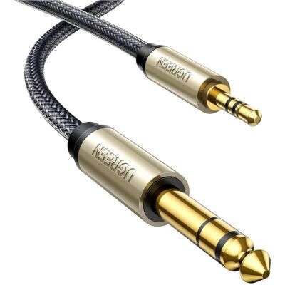 Ugreen 3.5 mm Klinke – 6.3 mm Jack (3 m, 6.3mm Klinkenkabel, AUX Kabel), Audiokabel Ugreen 3.5 mm Klinke – 6.3 mm Jack (3 m, 6.3mm Klinkenkabel, AUX Kabel), Audiokabel