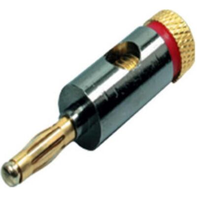 OEM Bananenstecker Metall 4mm, rot, Audio Stecker, Rot OEM Bananenstecker Metall 4mm, rot, Audio Stecker, Rot