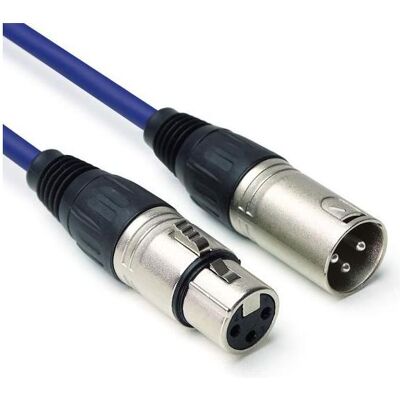 keepdrum 10m MC-001XX BL Mikrofonkabel XLR Blau 2 Stück (10 m, XLR Kabel), Audiokabel keepdrum 10m MC-001XX BL Mikrofonkabel XLR Blau 2 Stück (10 m, XLR Kabel), Audiokabel