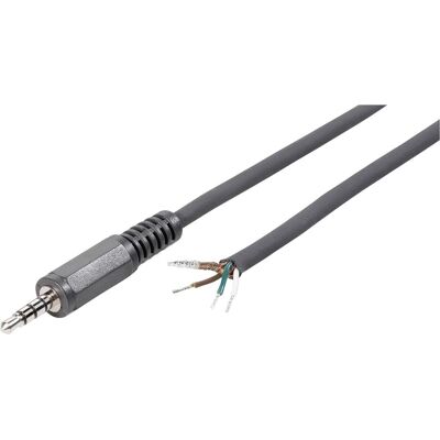 BKL Electronic 1101086 Klinken-Steckverbinder 3.5 mm - Stereo Polzahl:4 1 St., Audio Stecker, Schwarz BKL Electronic 1101086 Klinken-Steckverbinder 3.5 mm - Stereo Polzahl:4 1 St., Audio Stecker, Schwarz