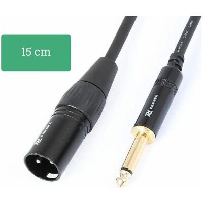 2x PD Connex CX131 XLR 3 Pole, male - Klinke 6,3mm, male 0.15 m (0.15 m, 6.3mm Klinkenkabel, XLR Kabel), Audiokabel 2x PD Connex CX131 XLR 3 Pole, male - Klinke 6,3mm, male 0.15 m (0.15 m, 6.3mm Klinkenkabel, XLR Kabel), Audiokabel