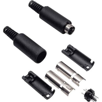BKL Electronic Mini-DIN-Steckverbinder, Audio Stecker, Schwarz BKL Electronic Mini-DIN-Steckverbinder, Audio Stecker, Schwarz