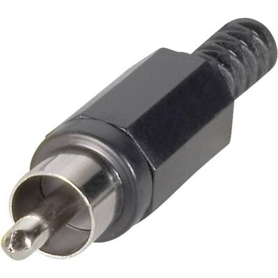 BKL Electronic Cinch-Steckverbinder, Audio Stecker, Schwarz BKL Electronic Cinch-Steckverbinder, Audio Stecker, Schwarz