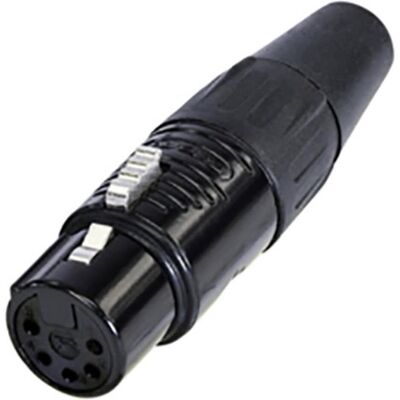 Rean AV RC5F-BAG 5-poliger XLR-Stecker - Rechtwinkel - Chromgehäuse Rean AV RC5F-BAG 5-poliger XLR-Stecker - Rechtwinkel - Chromgehäuse