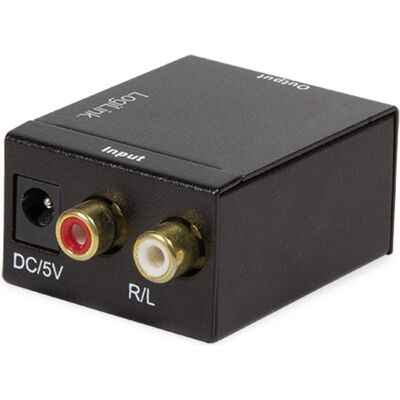 LogiLink Analog Audio Konverter (Analog -> Digital), Audio Adapter, Schwarz LogiLink Analog Audio Konverter (Analog -> Digital), Audio Adapter, Schwarz
