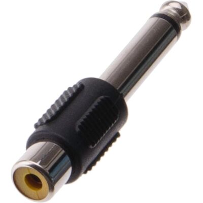 Schwaiger 6.3mm Klinke—Cinch (Klinkenadapter), Audio Adapter, Schwarz Schwaiger 6.3mm Klinke—Cinch (Klinkenadapter), Audio Adapter, Schwarz