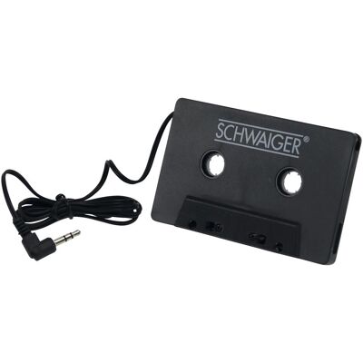 Schwaiger Adapterkassette Klinke, Audio Zubehör, Schwarz Schwaiger Adapterkassette Klinke, Audio Zubehör, Schwarz