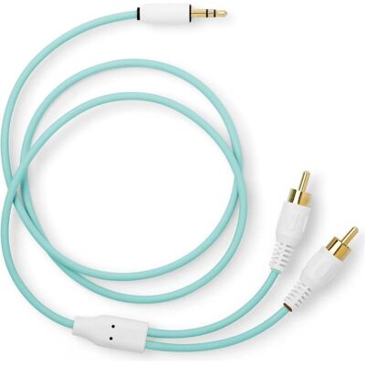 MyVolts ACV9SB - Candycords - audiocable 35RCA green (Cinch Kabel), Audiokabel MyVolts ACV9SB - Candycords - audiocable 35RCA green (Cinch Kabel), Audiokabel