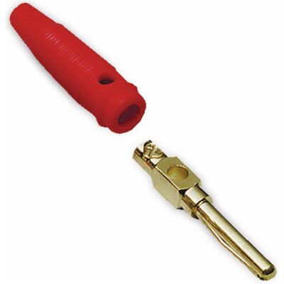 BKL Electronic BKL Bananenstecker, vergoldet, rot, Audio Stecker, Rot BKL Electronic BKL Bananenstecker, vergoldet, rot, Audio Stecker, Rot