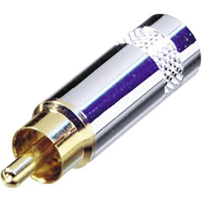 Rean NYS352G Cinch-Steckverbinder Stecker 1 St., Audio Stecker, Silber Rean NYS352G Cinch-Steckverbinder Stecker 1 St., Audio Stecker, Silber