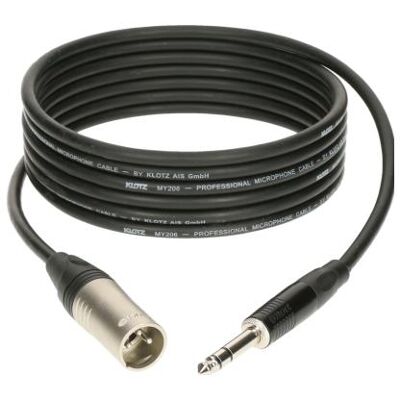 Klotz Kabel 10 M - XLR Male / Jack Stereo Klotz Kabel 10 M - XLR Male / Jack Stereo