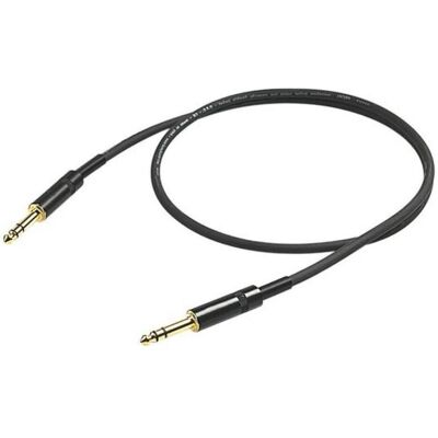 Proel 6,3 mm Stereo-Stecker-Kabel, 10 m, schwarz (10 m), Audiokabel Proel 6,3 mm Stereo-Stecker-Kabel, 10 m, schwarz (10 m), Audiokabel