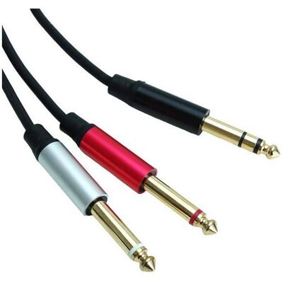 keepdrum Splitter-Kabel AC048M Y-Kabel Klinke 1x Stereo zu 2x Mono 5m (5 m), Audiokabel keepdrum Splitter-Kabel AC048M Y-Kabel Klinke 1x Stereo zu 2x Mono 5m (5 m), Audiokabel