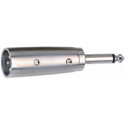 Quik Lok G/123-K XLR Stecker/Klinke TS Mono 6.3 Adapter (Klinkenadapter), Audio Adapter Quik Lok G/123-K XLR Stecker/Klinke TS Mono 6.3 Adapter (Klinkenadapter), Audio Adapter