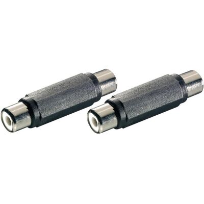 SpeaKa Professional Cinch Adapter-Paar Cinch-Buchse Cinch-Buchse (Klinkenadapter), Audio Adapter, Schwarz SpeaKa Professional Cinch Adapter-Paar Cinch-Buchse Cinch-Buchse (Klinkenadapter), Audio Adapter, Schwarz