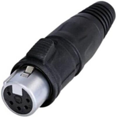 Rean RCX5F-Z-000-1 5-poliger XLR-Rechteckstecker Rean RCX5F-Z-000-1 5-poliger XLR-Rechteckstecker
