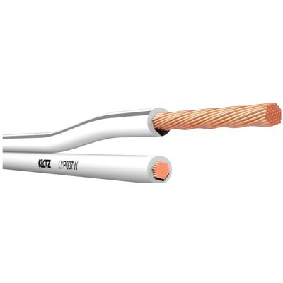 Klotz LYP007W 500 m (0.75 mm²), Lautsprecherkabel, Weiss Klotz LYP007W 500 m (0.75 mm²), Lautsprecherkabel, Weiss