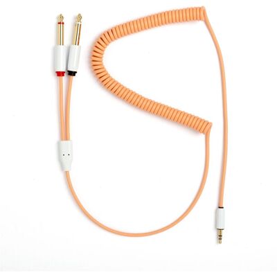 MyVolts ACV21PE - Candycords - audiocable 35263 curly 100 peach (AUX Kabel), Audiokabel MyVolts ACV21PE - Candycords - audiocable 35263 curly 100 peach (AUX Kabel), Audiokabel