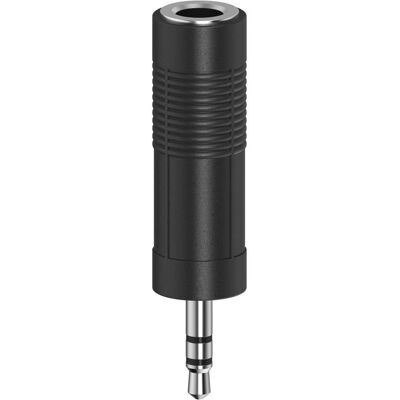 Hama Audio-Adapter 3.5mm Klinken-Stecker - 6,3mm Klinken-Kupplung (Zubehör), Audio Adapter, Schwarz Hama Audio-Adapter 3.5mm Klinken-Stecker - 6,3mm Klinken-Kupplung (Zubehör), Audio Adapter, Schwarz