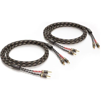 ViaBlue SC-2 Single-Wire T6S Banana (16 mm²), Lautsprecherkabel, Gold, Schwarz, Silber ViaBlue SC-2 Single-Wire T6S Banana (16 mm²), Lautsprecherkabel, Gold, Schwarz, Silber