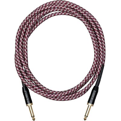 Cascha Gitarrenkabel der Professional Line – 6 m – gerade – Tweed-Rot (6 m), Audiokabel Cascha Gitarrenkabel der Professional Line – 6 m – gerade – Tweed-Rot (6 m), Audiokabel