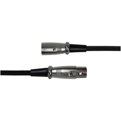 Deltaco XLR audio cable 3pin male 3pin female 26 AWG 1m black (1 m, XLR Kabel), Audiokabel Deltaco XLR audio cable 3pin male 3pin female 26 AWG 1m black (1 m, XLR Kabel), Audiokabel