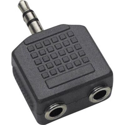 BKL Electronic Stereo-Adapter-Stecker 3.5 mm (Audio Splitter), Audio Adapter, Schwarz BKL Electronic Stereo-Adapter-Stecker 3.5 mm (Audio Splitter), Audio Adapter, Schwarz