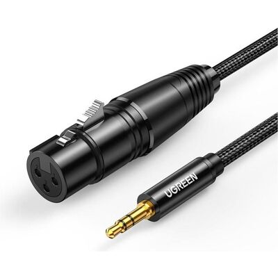 Ugreen XLR — 3.5 mm Klinke (2 m, AUX Kabel, XLR Kabel), Audiokabel Ugreen XLR — 3.5 mm Klinke (2 m, AUX Kabel, XLR Kabel), Audiokabel