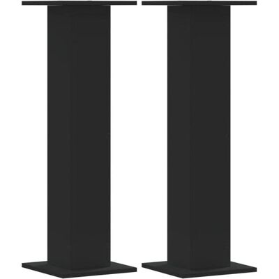 vidaXL Lautsprecherständer (1 Paar, Ständer, Nicht beweglich), Lautsprecher Ständer + Wandmontage, Schwarz vidaXL Lautsprecherständer (1 Paar, Ständer, Nicht beweglich), Lautsprecher Ständer + Wandmontage, Schwarz