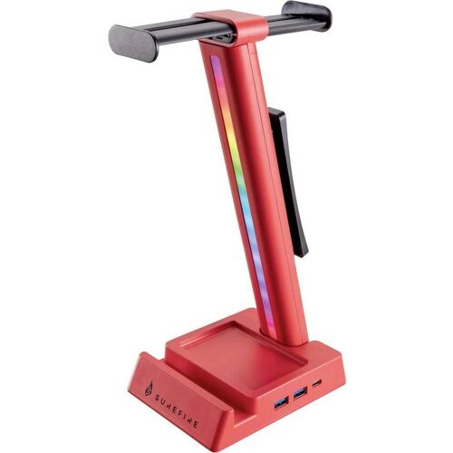 Verbatim Vinson N2 Headsetstandhub Red Dualbalance Gaming Headset Hub, Kopfhörerständer, Rot
