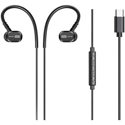 AWEI słuchawki stereo TC-6 USB-C czarny/black (Kabelgebunden), Kopfhörer, Schwarz AWEI słuchawki stereo TC-6 USB-C czarny/black (Kabelgebunden), Kopfhörer, Schwarz