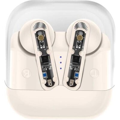 EKO TWS Bluetooth 5.3 Kopfhörer Modell Steeve (5 h, Kabellos), Kopfhörer, Gelb, Weiss EKO TWS Bluetooth 5.3 Kopfhörer Modell Steeve (5 h, Kabellos), Kopfhörer, Gelb, Weiss