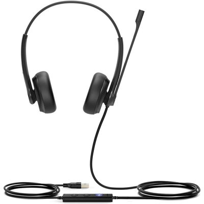 Yealink Headset UH34 Dual Teams (Kabelgebunden, USB-A, Microsoft Teams), Office Headset, Schwarz Yealink Headset UH34 Dual Teams (Kabelgebunden, USB-A, Microsoft Teams), Office Headset, Schwarz