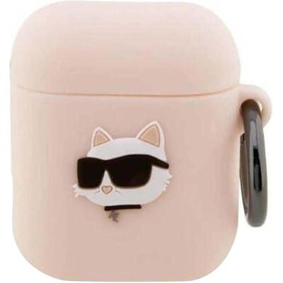 Karl Lagerfeld KLA2RUNCHP AirPods Hülle - Pink Silikon 3D Choupette Karl Lagerfeld KLA2RUNCHP AirPods Hülle - Pink Silikon 3D Choupette