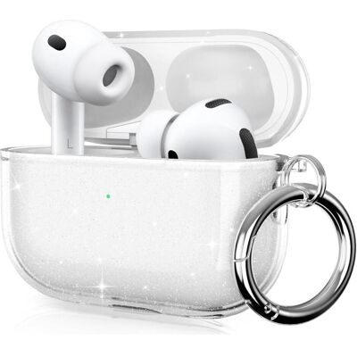 Screenguard Apple AirPods Pro 3 Jelly Glitter Case Hülle (Kopfhörer Hülle), Kopfhörertasche + Schutzhülle, Transparent, Silber Screenguard Apple AirPods Pro 3 Jelly Glitter Case Hülle (Kopfhörer Hülle), Kopfhörertasche + Schutzhülle, Transparent, Silber