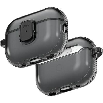 Uniq Case Glase Pro for AirPods Pro 3 Lock Case smoke (Kopfhörer Hülle), Kopfhörertasche + Schutzhülle, Grau, Schwarz, Transparent Uniq Case Glase Pro for AirPods Pro 3 Lock Case smoke (Kopfhörer Hülle), Kopfhörertasche + Schutzhülle, Grau, Schwarz, Transparent