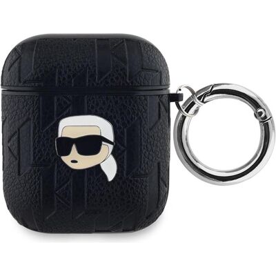 Karl Lagerfeld AirPods Hülle - Monogramm & Kopf-Design - Schwarz Karl Lagerfeld AirPods Hülle - Monogramm & Kopf-Design - Schwarz