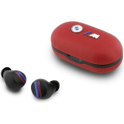 BMW Headphones Bluetooth TWS Metal Logo ENC red (ANC, 30 h, Kabellos), Kopfhörer, Rot BMW Headphones Bluetooth TWS Metal Logo ENC red (ANC, 30 h, Kabellos), Kopfhörer, Rot