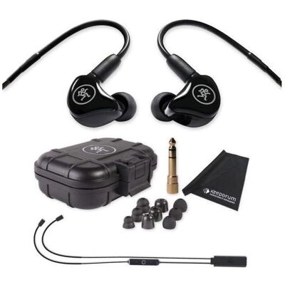 Mackie In-Ear Kopfhörer MP-120 mit Bluetooth-Adapter und Tuch (NC, 10 h, Kabelgebunden, Kabellos), Kopfhörer, Schwarz Mackie In-Ear Kopfhörer MP-120 mit Bluetooth-Adapter und Tuch (NC, 10 h, Kabelgebunden, Kabellos), Kopfhörer, Schwarz
